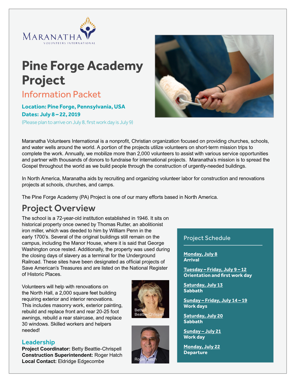 Pine Forge Academy Project