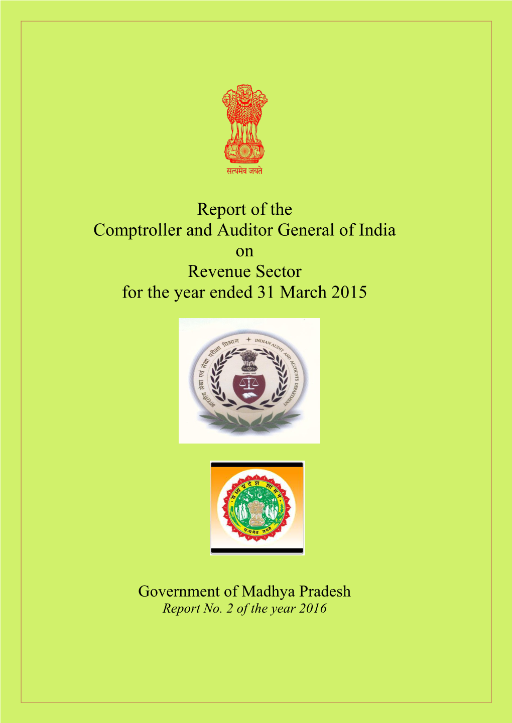 Revenue Sector Government of Madhya Pradesh