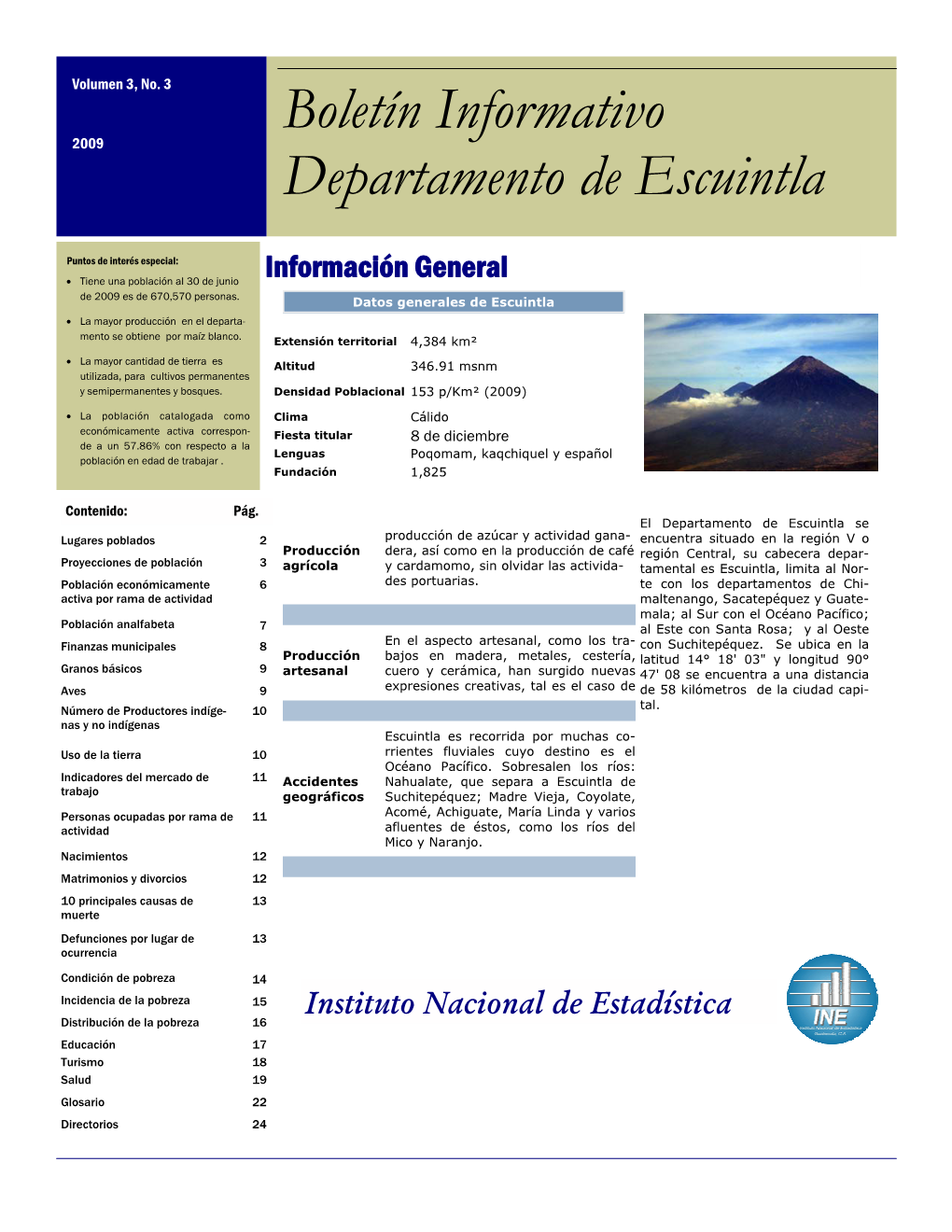 Boletín Informativo Departamento De Escuintla