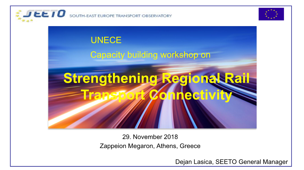 Strengthening Regional Rail Transport Connectivity