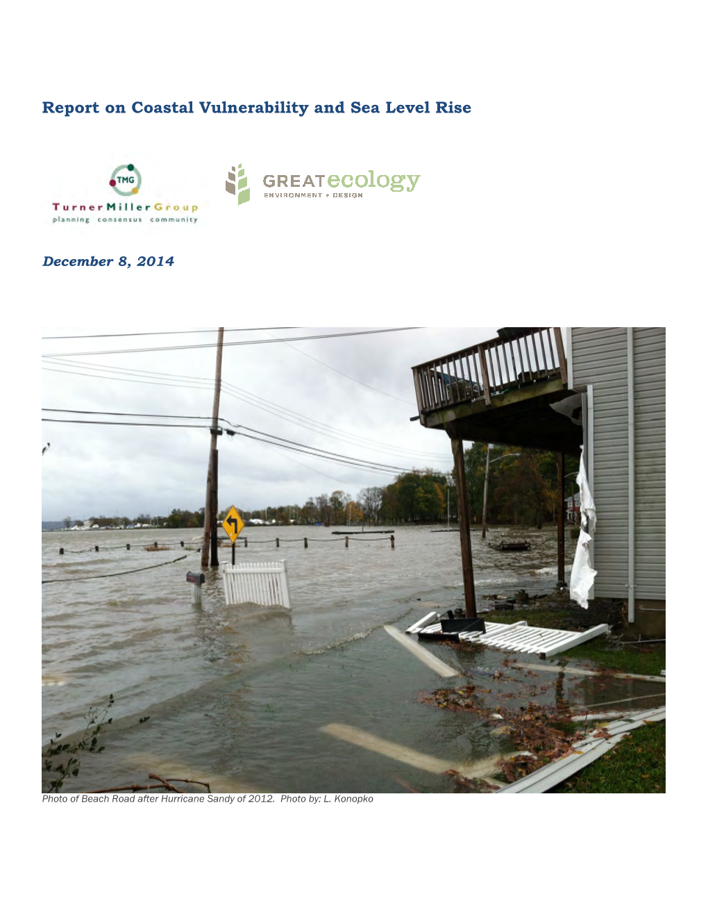 Report on Coastal Vulnerability and Sea Level Rise