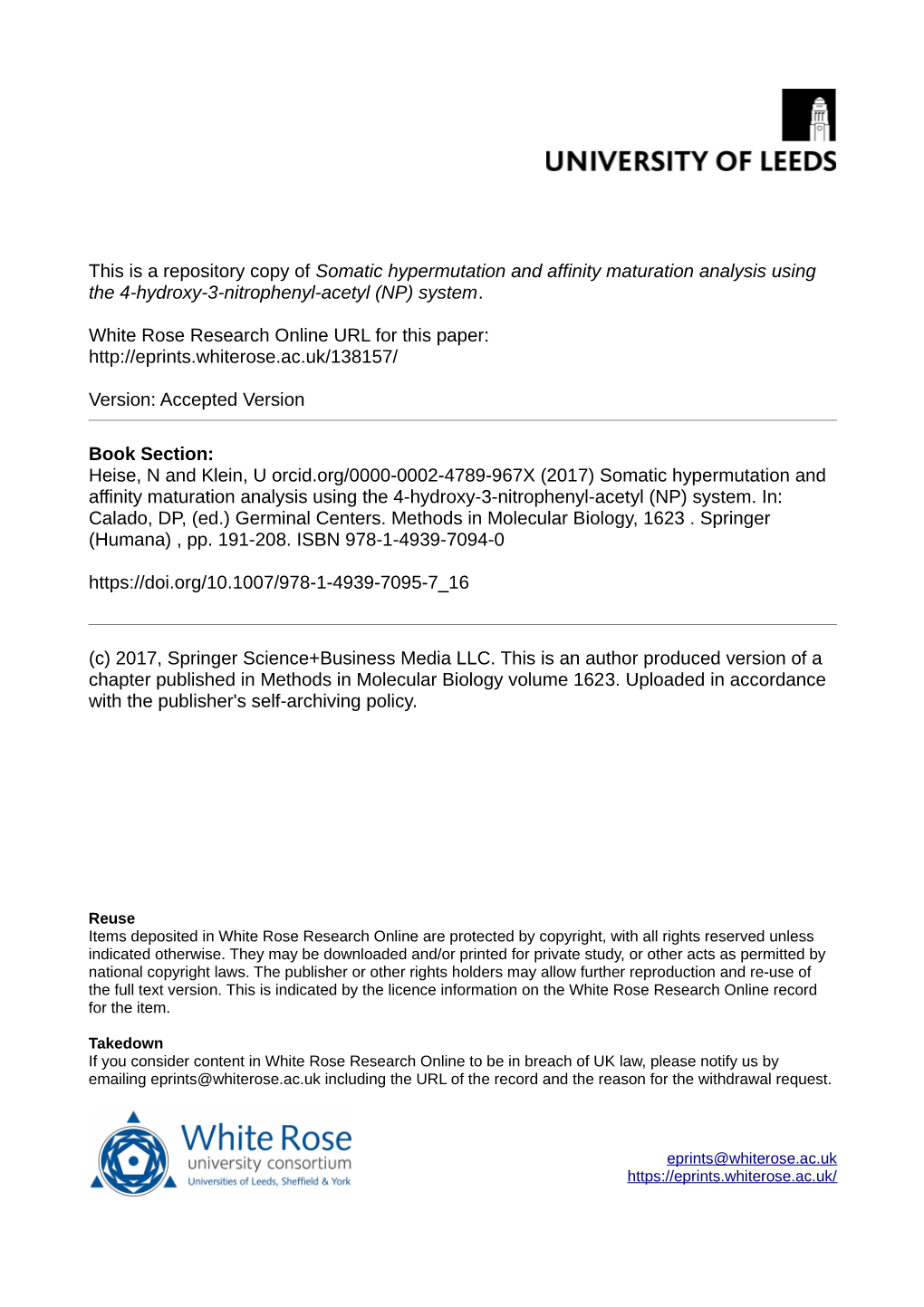 Somatic Hypermutation and Affinity Maturation Analysis Using the 4-Hydroxy-3-Nitrophenyl-Acetyl (NP) System