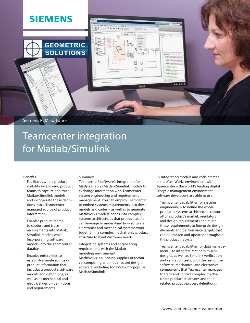 Teamcenter Integration for Matlab/Simulink Fact Sheet