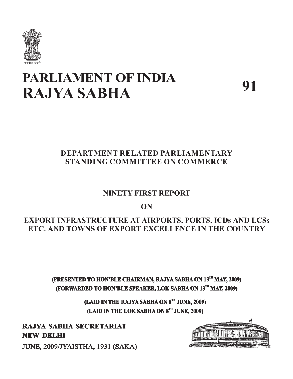 91Th Standing Committee Report.Pdf