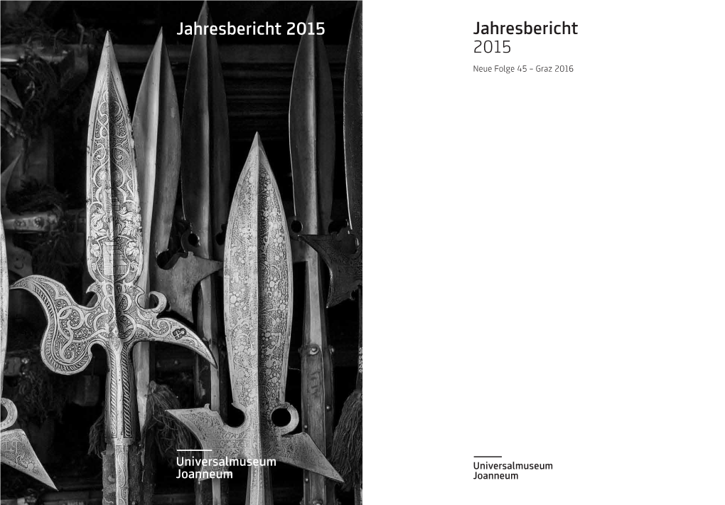 Jahresberichte Joanneum 2015 Diverse