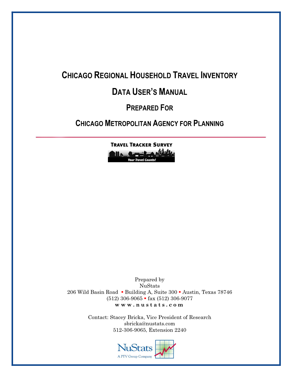 Chicago Regional Household Travel Inventory Data