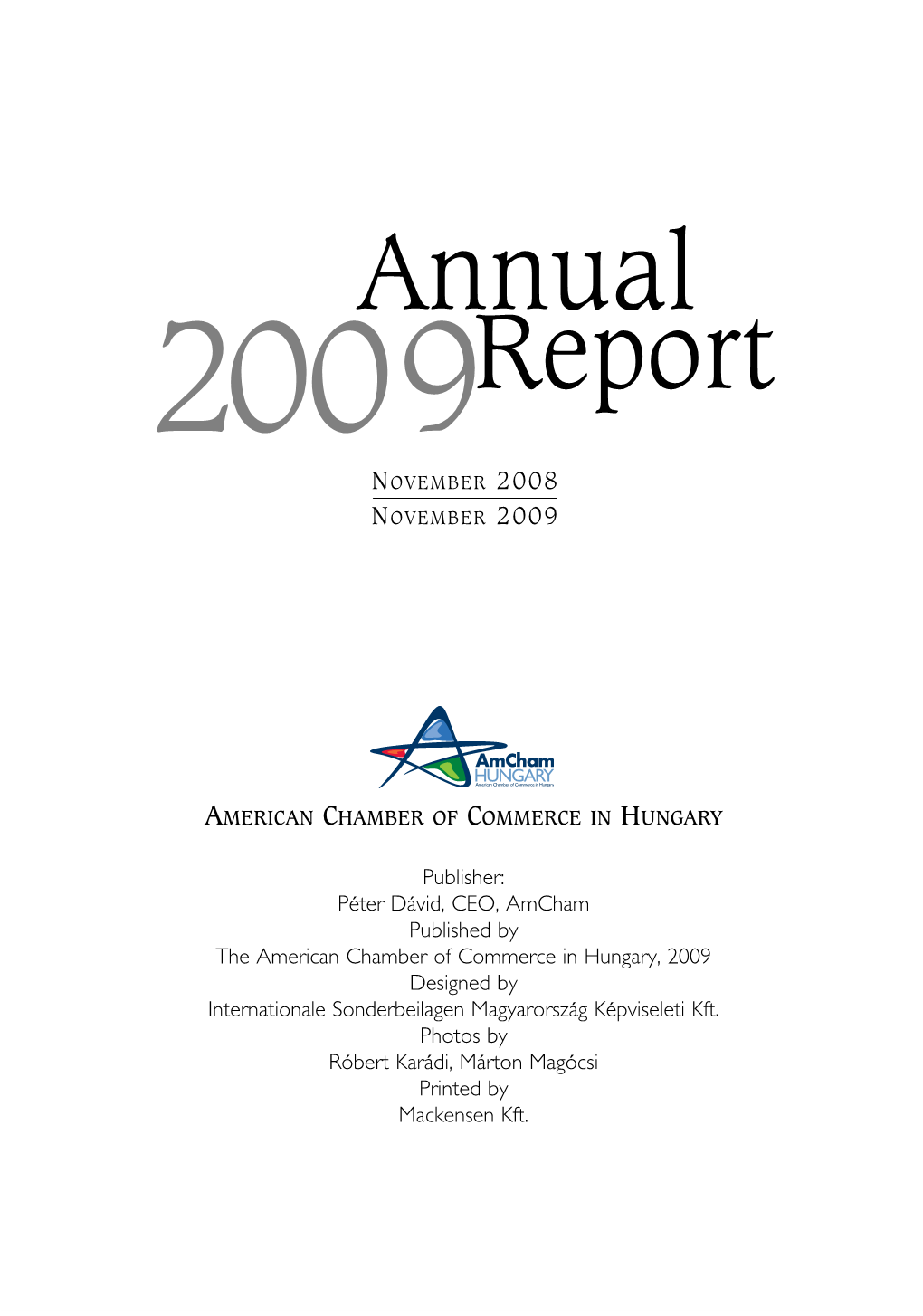 Annual Report of Amcham