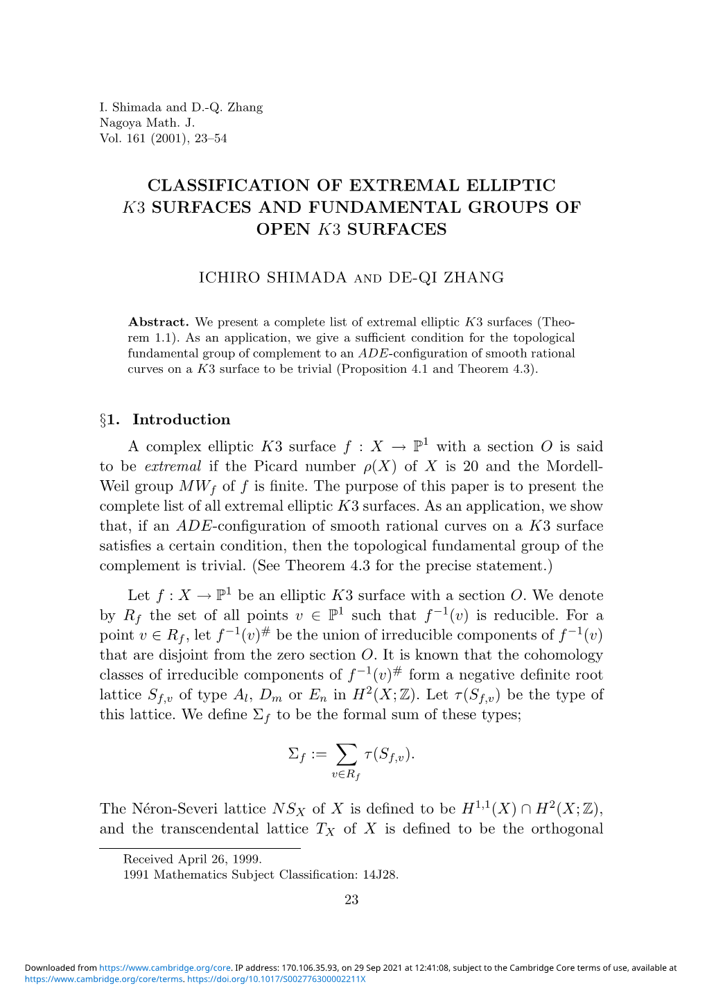 Classification of Extremal Elliptic K3 Surfaces and Fundamental Groups of Open K3 Surfaces
