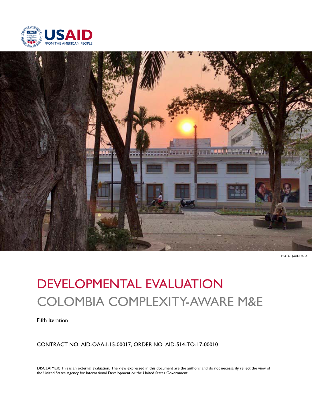 Developmental Evaluation Colombia Complexity-Aware M&E