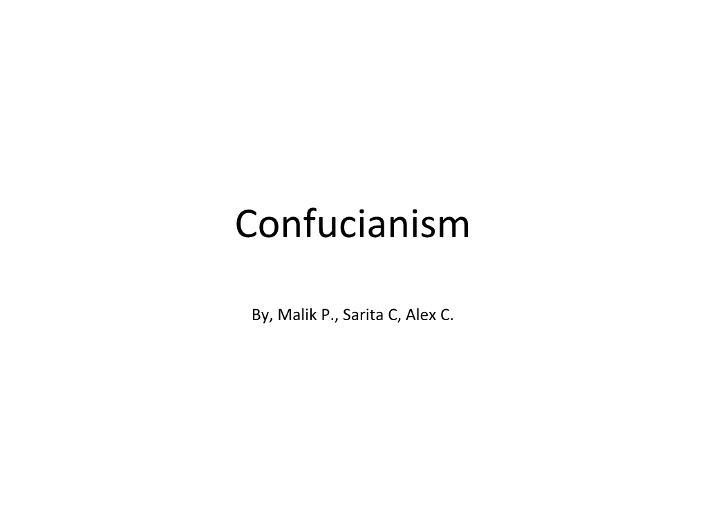 Confucianism