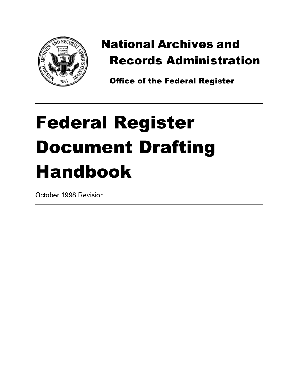 Document Drafting Handbook