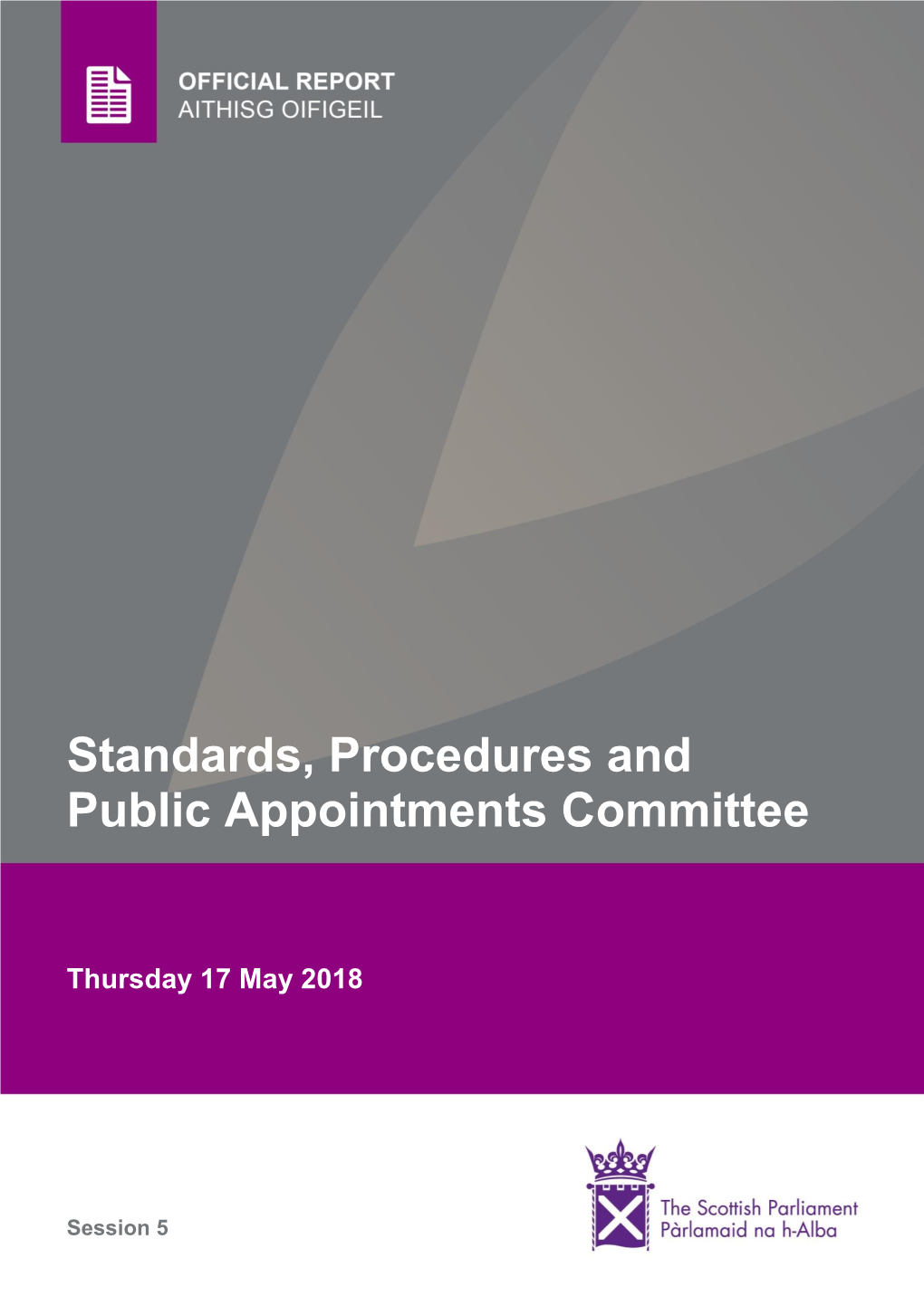 Standards, Procedures and Public Appointments Committee