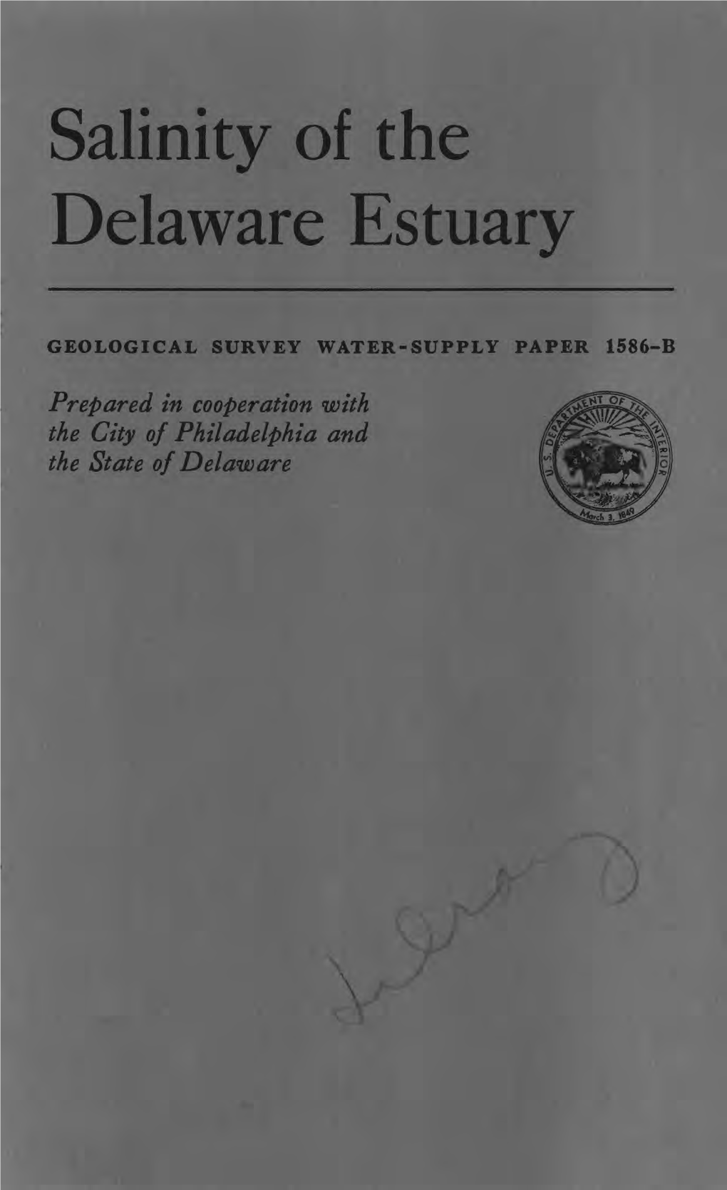 Salinity of the Delaware Estuary