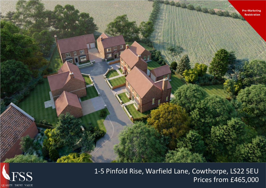 1-5 Pinfold Rise, Warfield Lane, Cowthorpe, LS22 5EU Prices from £465,000