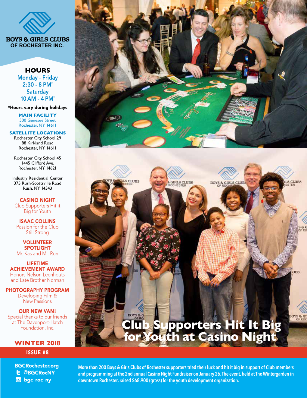Club Supporters Hit It Big for Youth at Casino Night