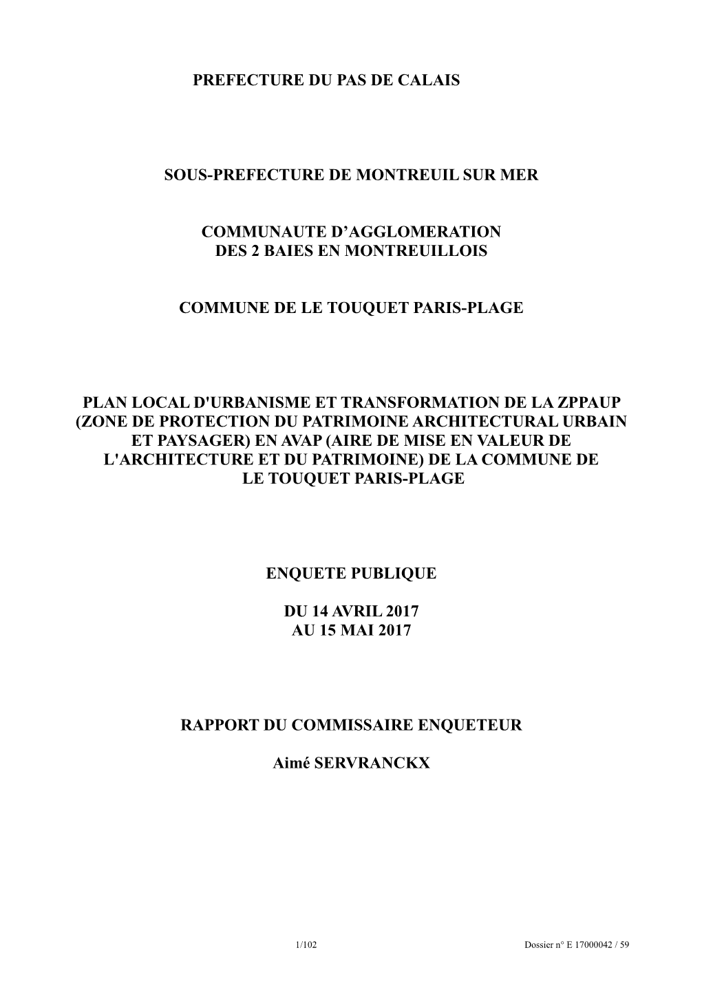 Prefecture Du Pas De Calais Sous-Prefecture De Montreuil Sur Mer Communaute D'agglomeration Des 2 Baies En Montreuillois Commu