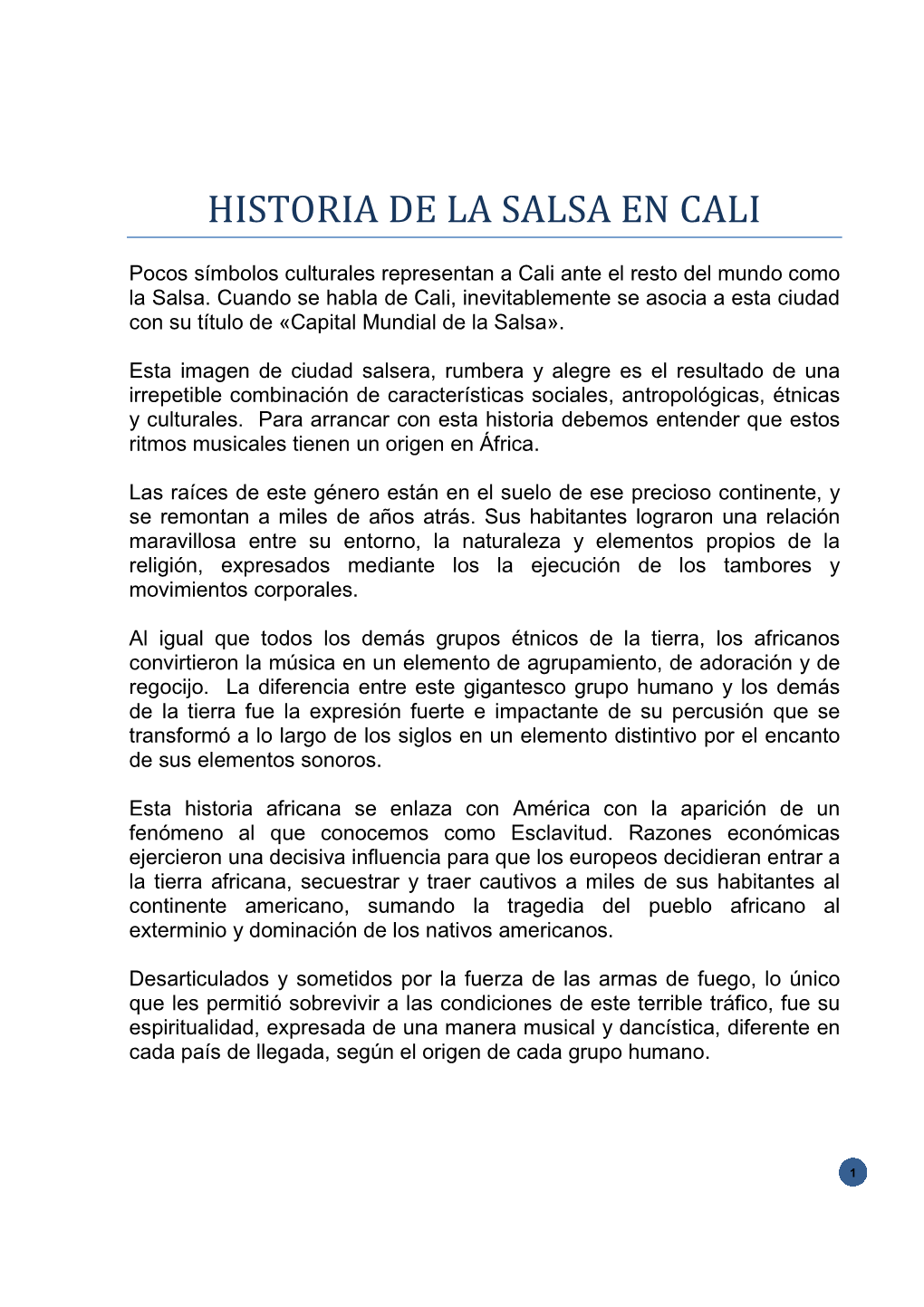 Historia De La Salsa En Cali