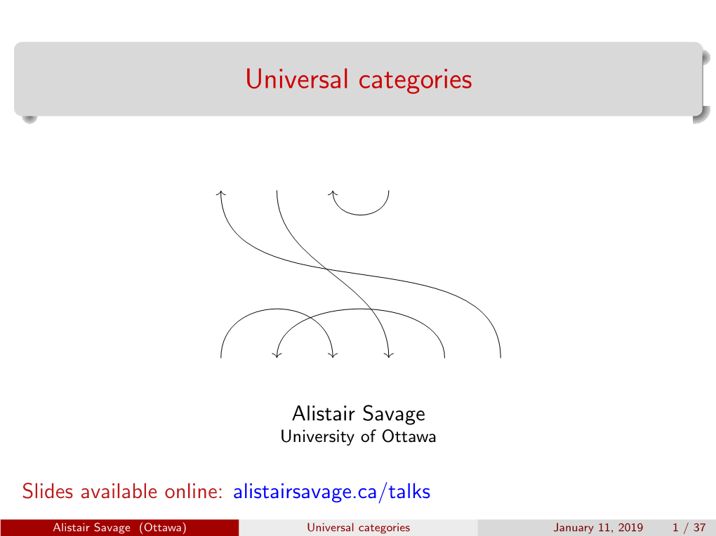 Universal Categories