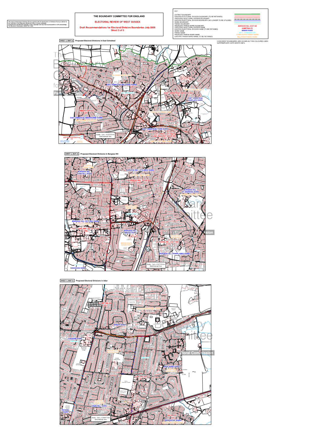 THE BOUNDARY COMMITTEE for ENGLAND ELECTORAL REVIEW of WEST SUSSEX Draft Recommendations for Electoral Division Boundaries July