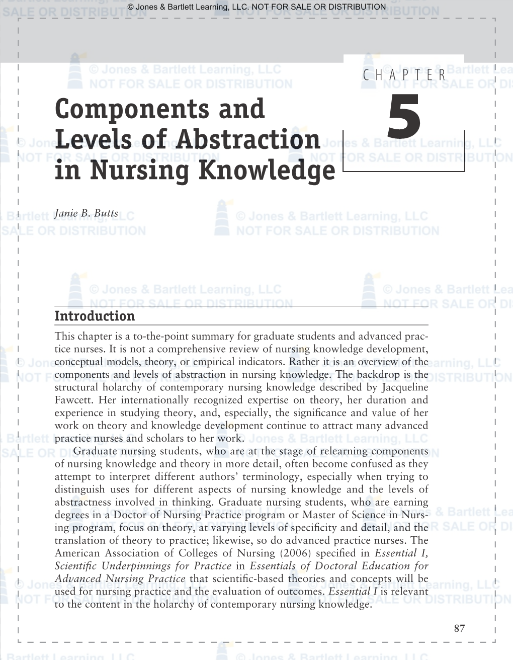 Components and Levels of Abstraction in Nursing Knowledge