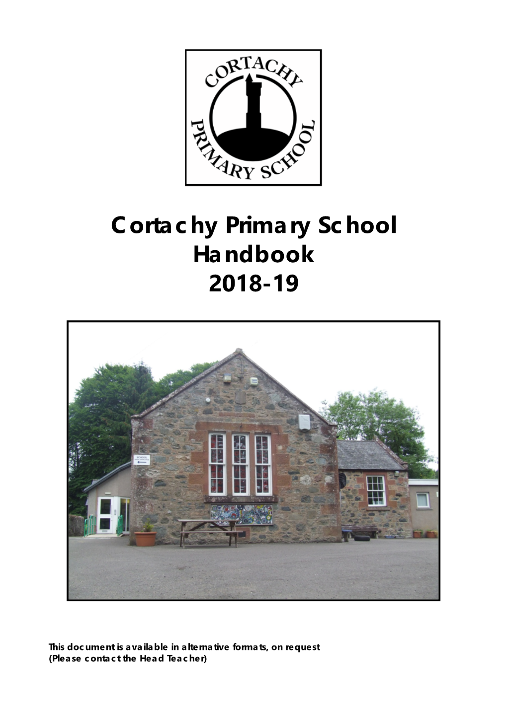 Cortachy Primary School Handbook 2018/19