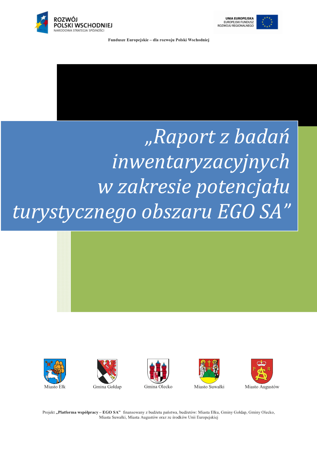 Raport Z Badań Inwentaryzacyjnych W Zakresie Potencjału Turystycznego