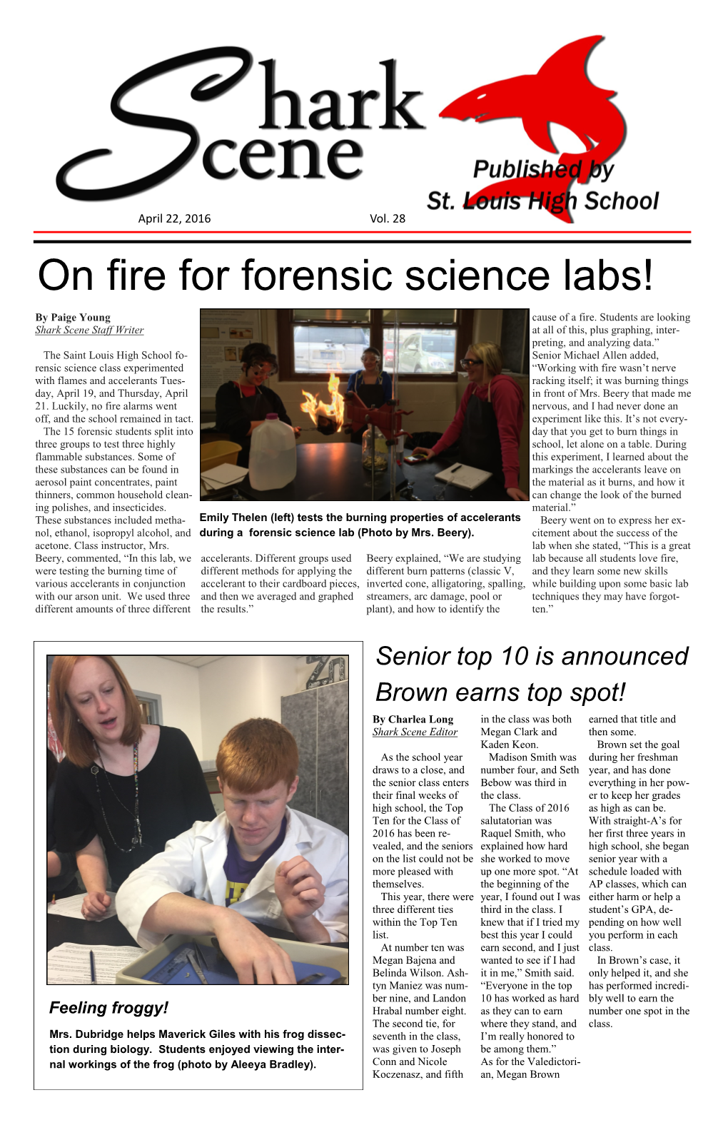 On Fire for Forensic Science Labs!