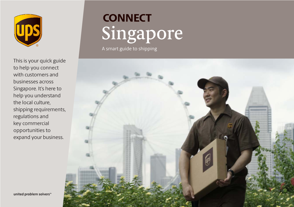 CONNECT Singapore a Smart Guide to Shipping