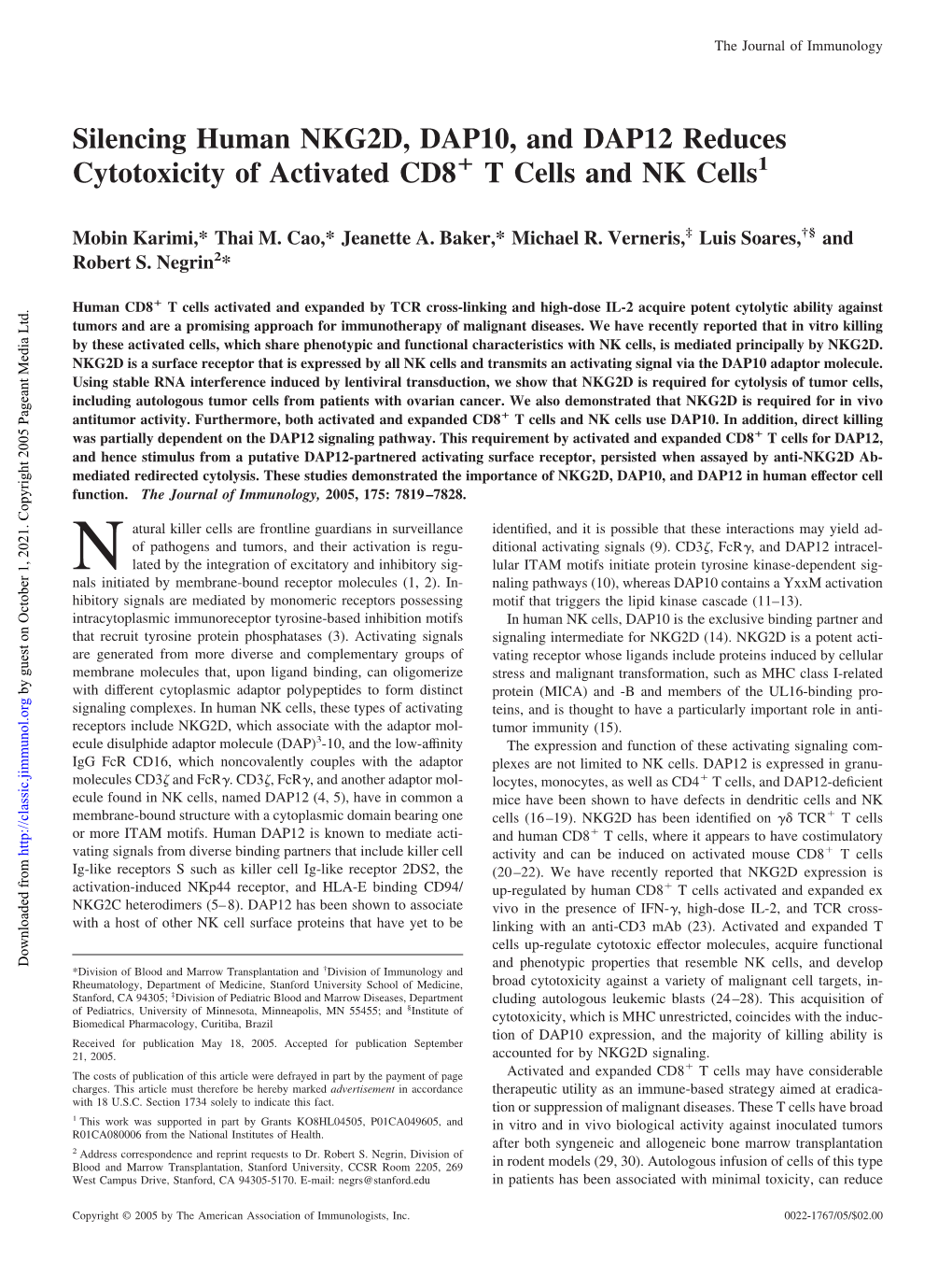 T Cells and NK Cells1