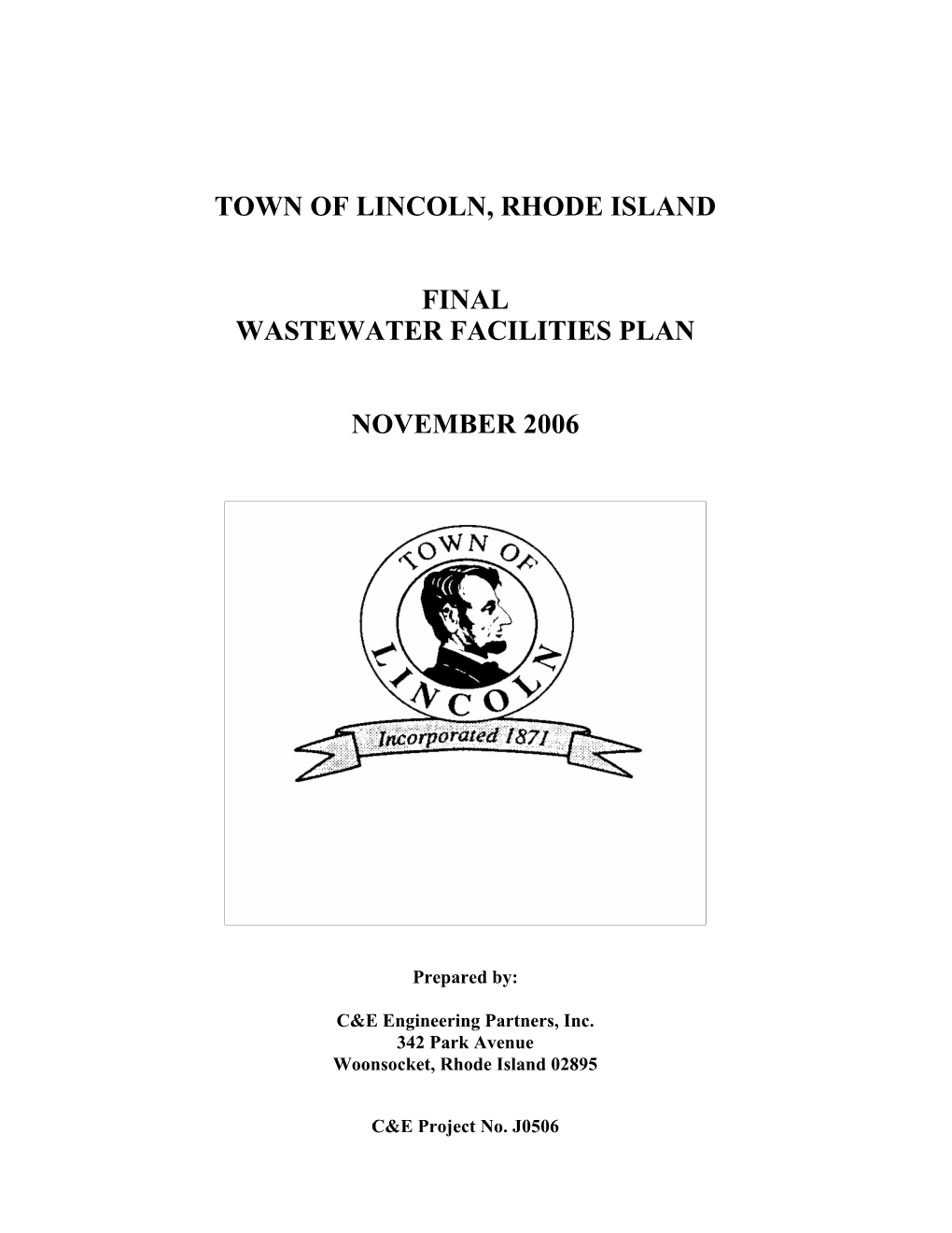 Town of Lincoln, Rhode Island Final Wastewater Facilities