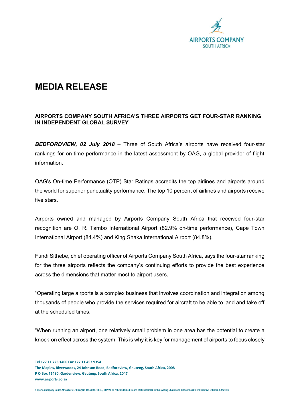 Media Release