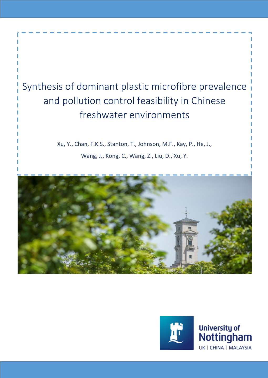 Synthesis of Dominant Plastic Microfibre Prevalence and Pollution Control Feasibility in Chinese Freshwater Environments