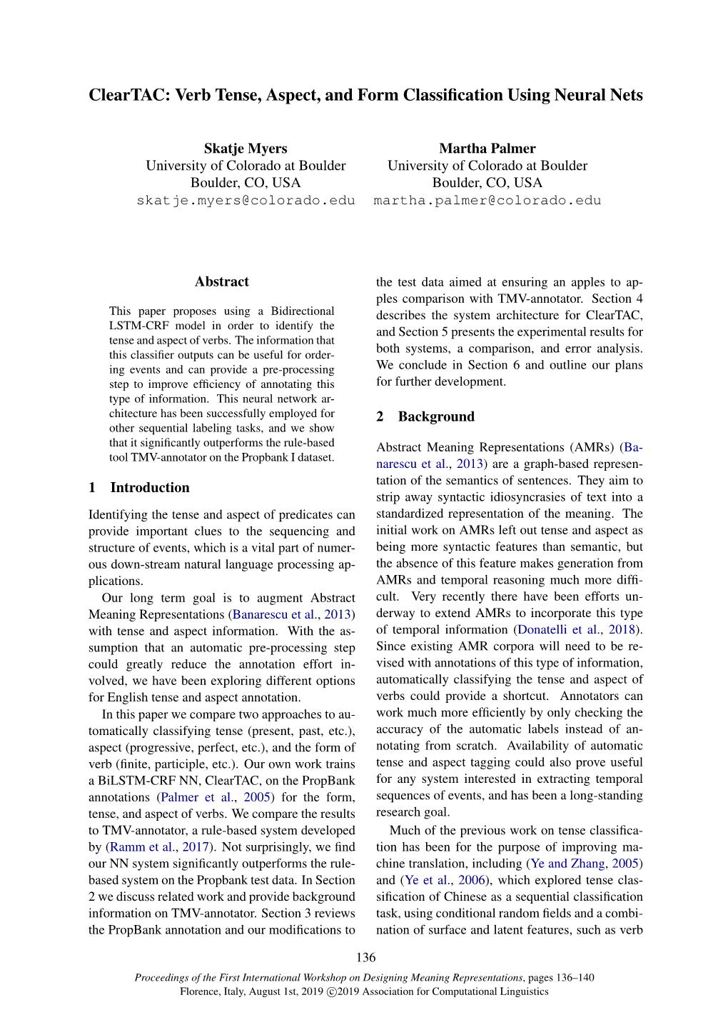 Cleartac: Verb Tense, Aspect, and Form Classification Using Neural Nets