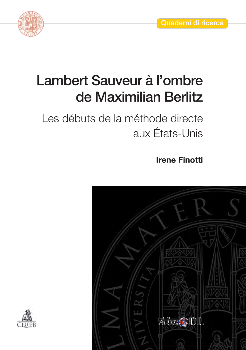 Lambert Sauveur À L'ombre De Maximilian Berlitz