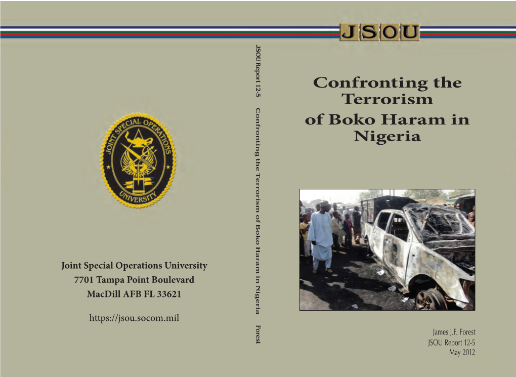 Confronting the Terrorism of Boko Haram in Nigeria