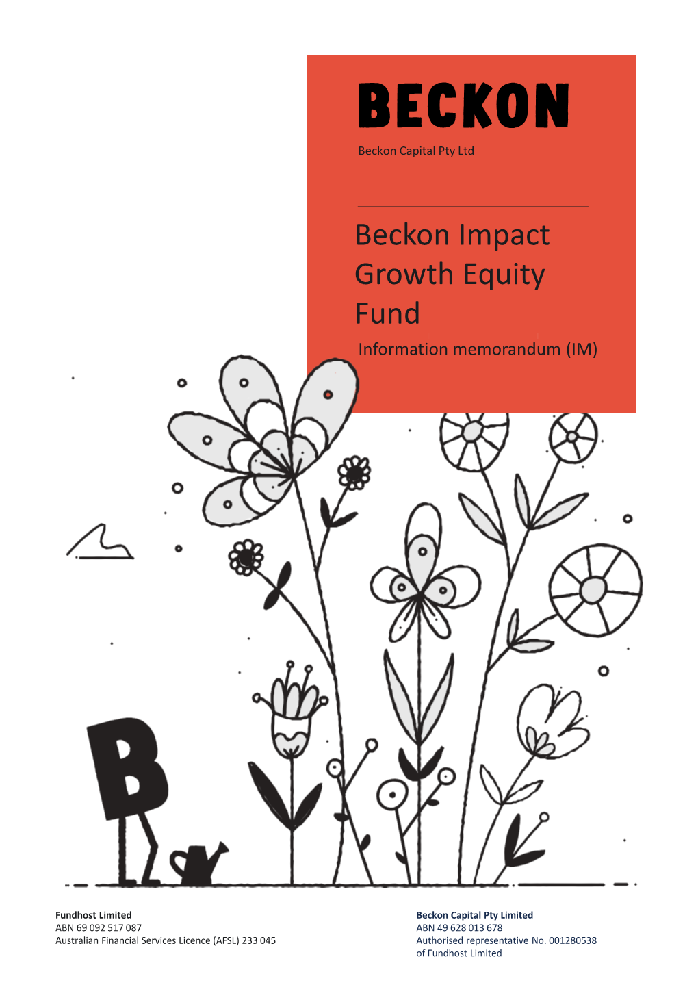 Beckon Impact Growth Equity Fund Information Memorandum (IM)