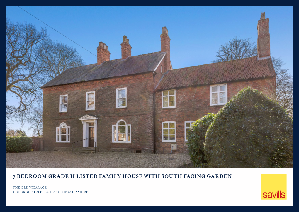 7 Bedroom Grade Ii Listed Family House with South Facing Garden