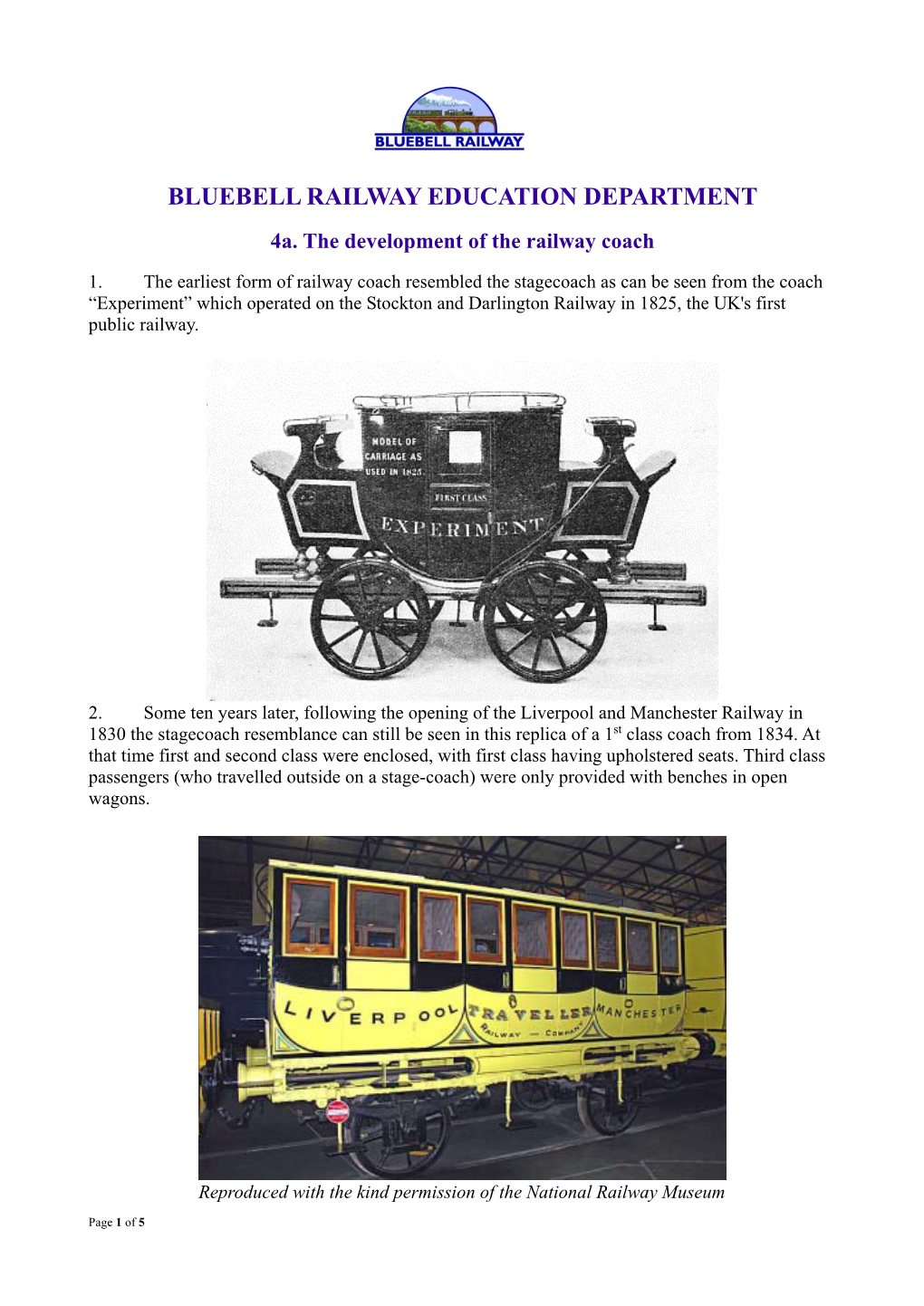Bluebell Railway Education Department
