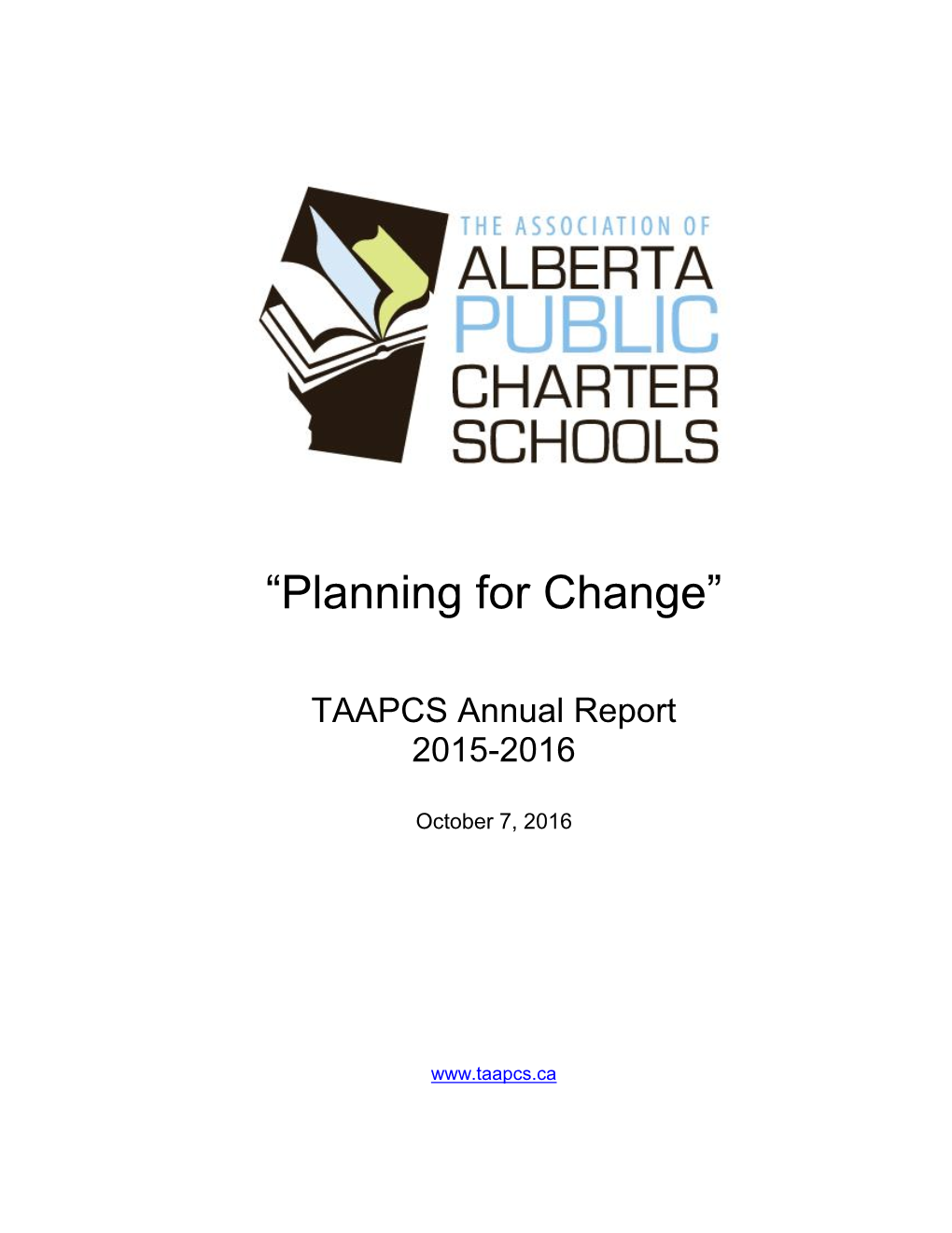 TAAPCS Annual Report October 2016