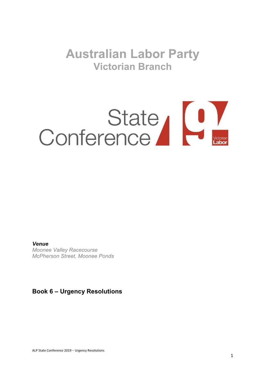 Australian Labor Party Victorian Branch