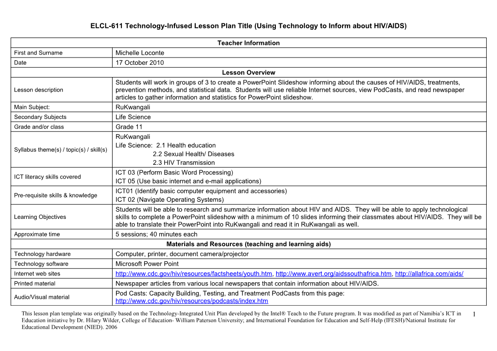 Lesson Plan Template s10