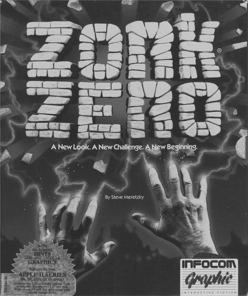 Temporary Zork Zero Manual