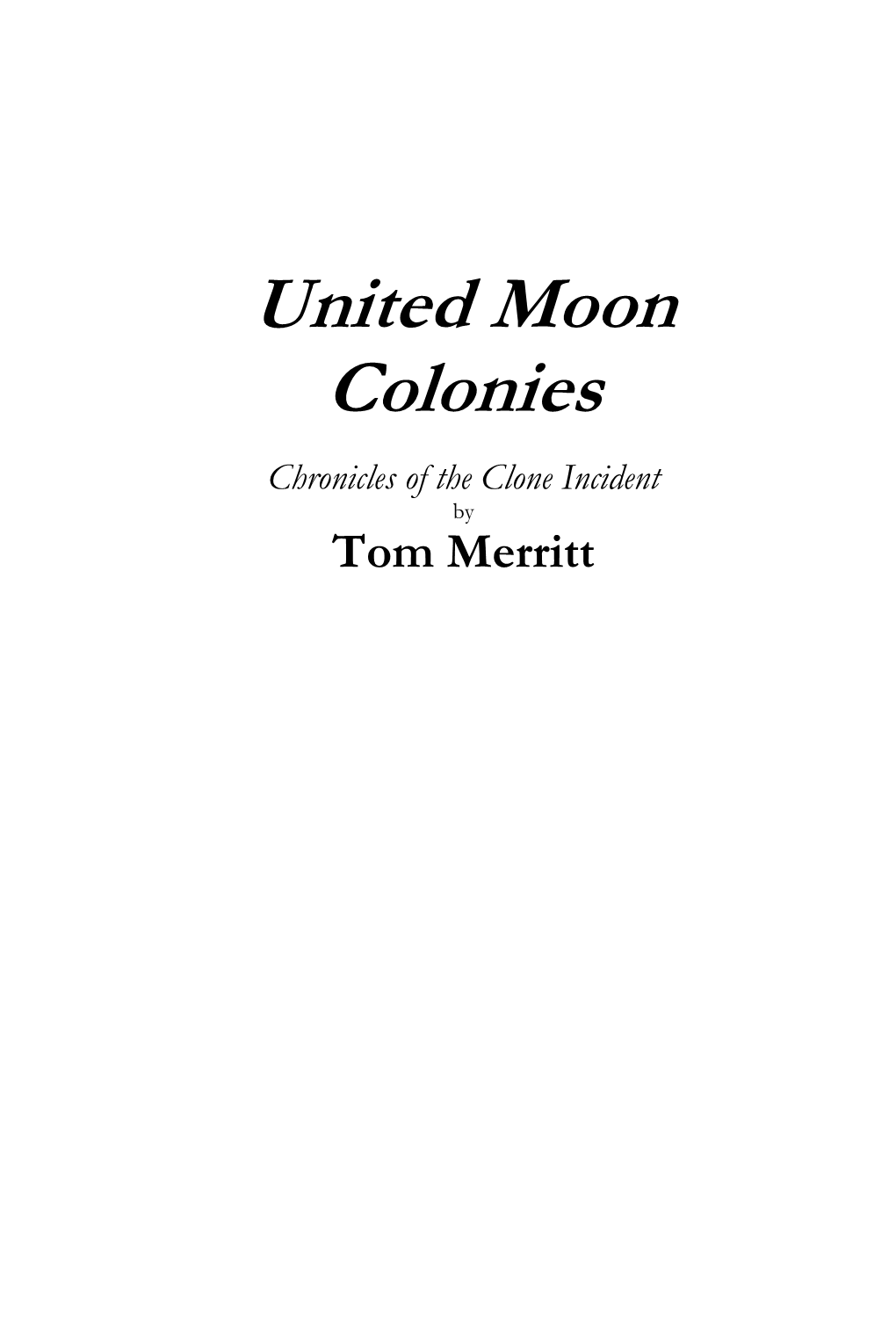 United Moon Colonies