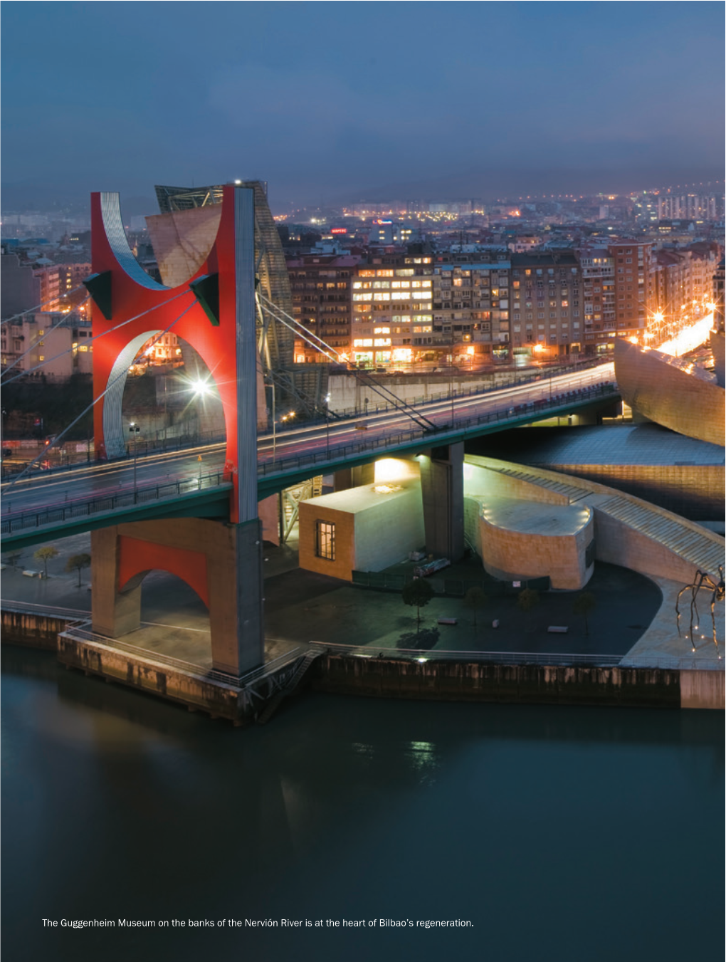 The Guggenheim Museum on the Banks of the Nervión River Is at the Heart of Bilbao’S Regeneration