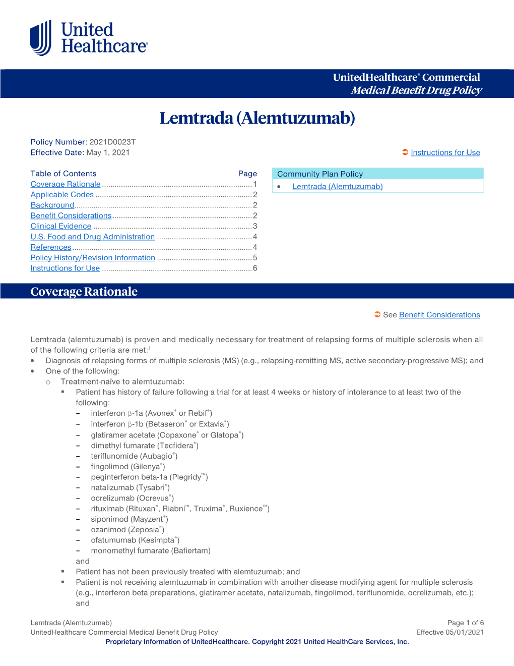 Lemtrada (Alemtuzumab)