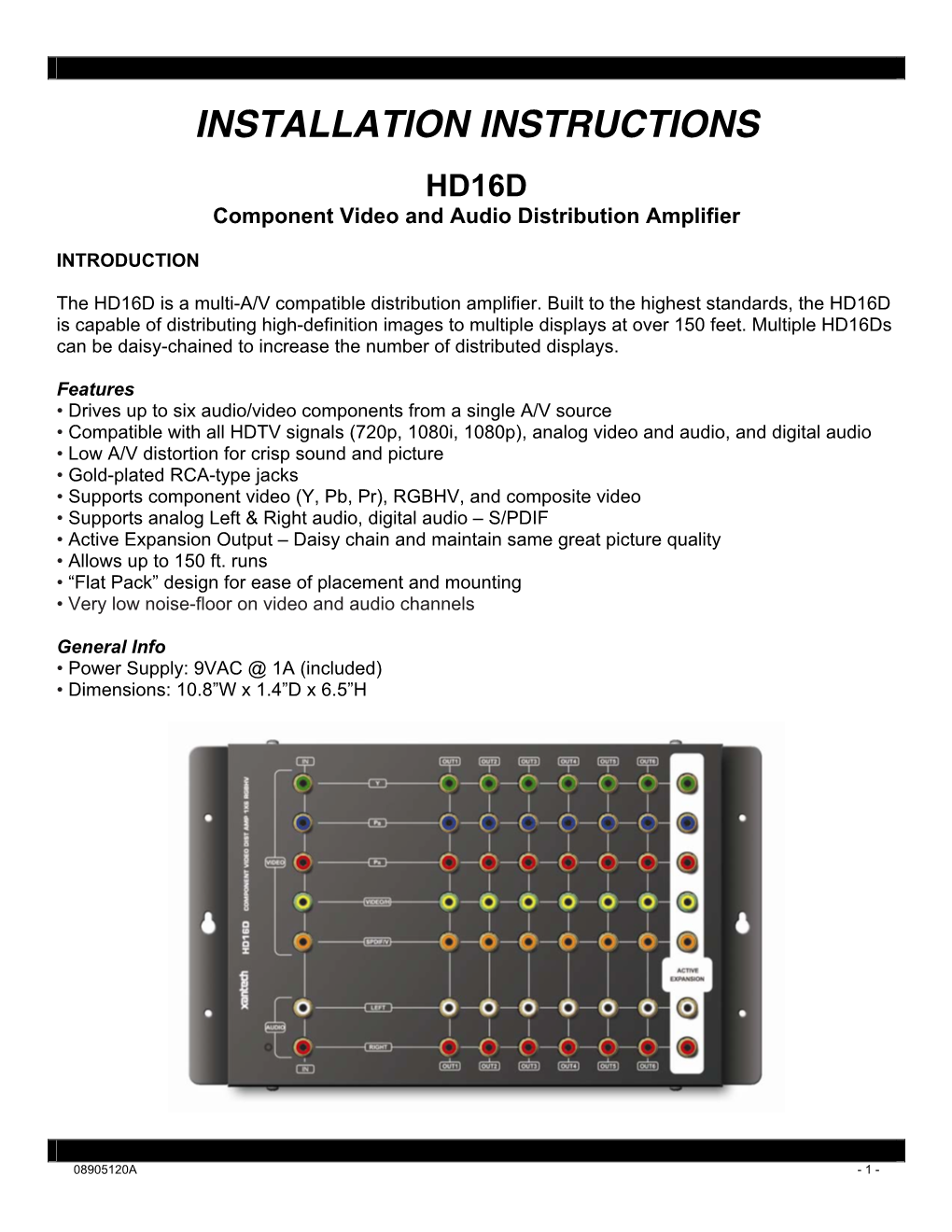 Manual May Be Copied Or Reproduced in Any Form Without Prior Written Consent from Xantech Corporation