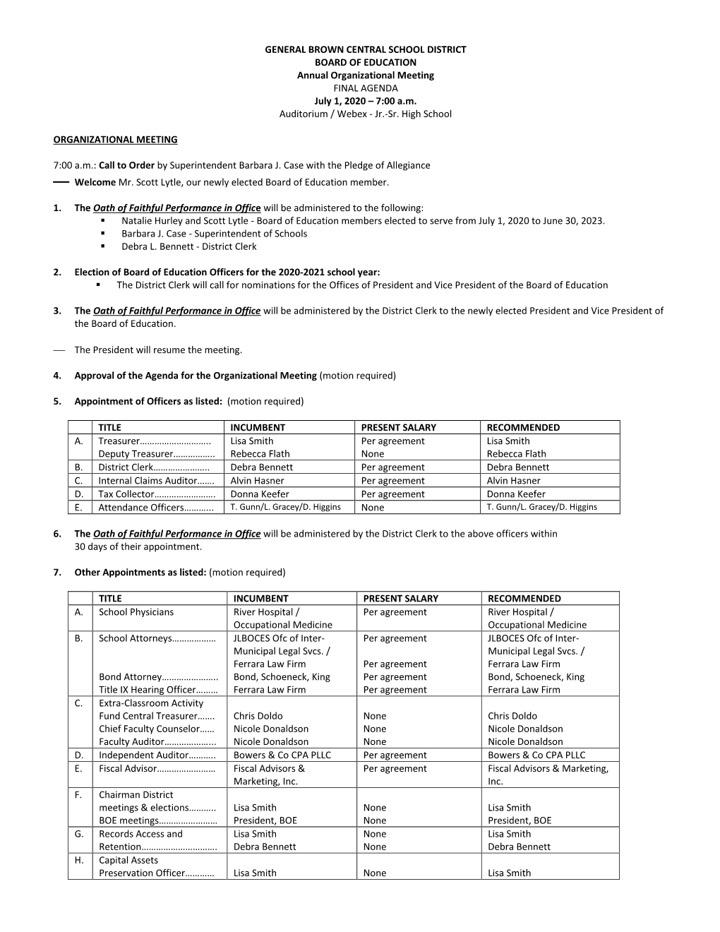 July 1 2020 Agenda Documents-Organizational Meeting