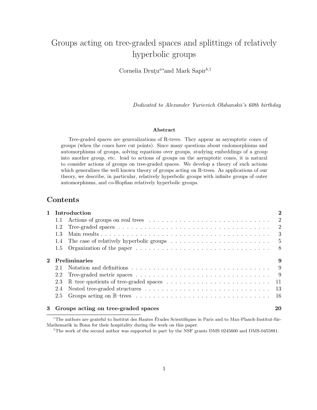 Groups Acting on Tree-Graded Spaces and Splittings of Relatively Hyperbolic Groups