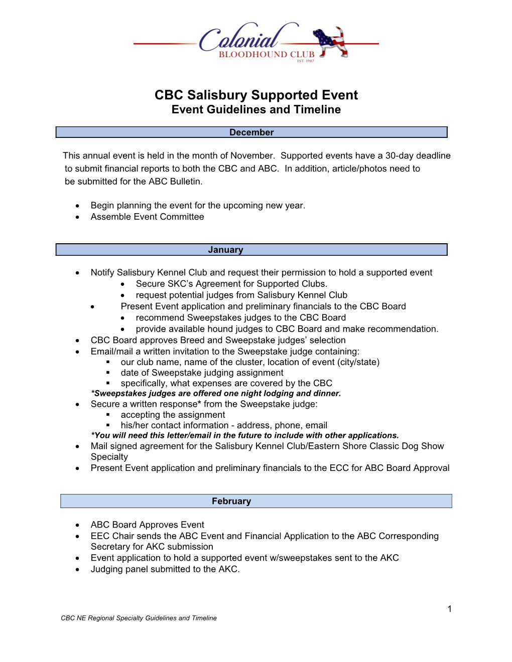 CBC Salisbury Supported Event