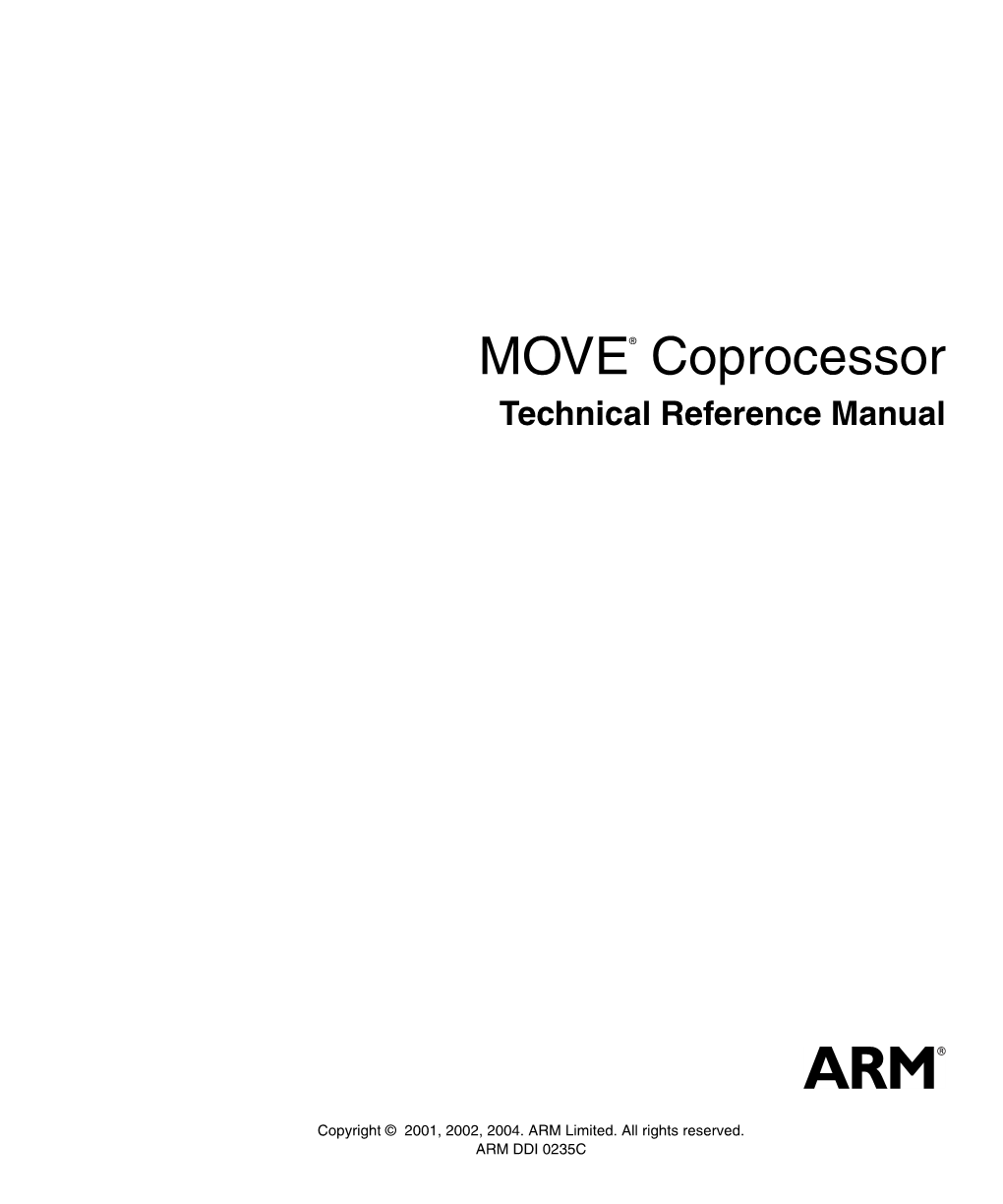 MOVE Coprocessor Technical Reference Manual